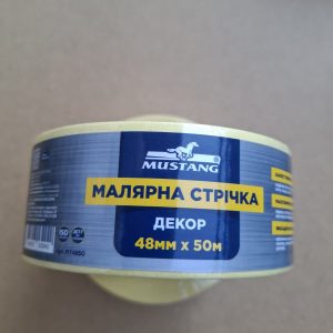 Малярна стрічка декоративна MUSTANG жовта 48мм*50м