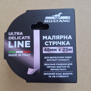 Рисова малярна стрычка MUSTANG ULTRA DELIKATE LINE рожева 48мм*25м